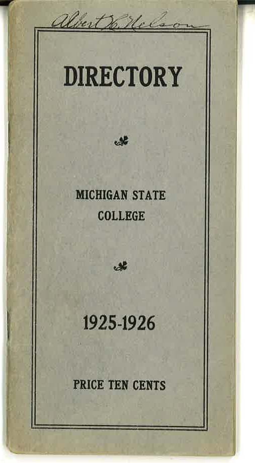 1925-1926 Faculty and Student Directory