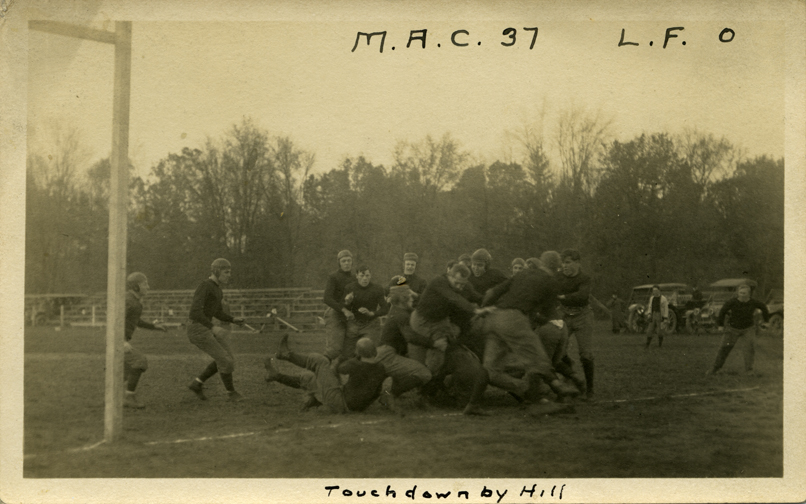 M.A.C. vs. L.F. football game, ca. 1910