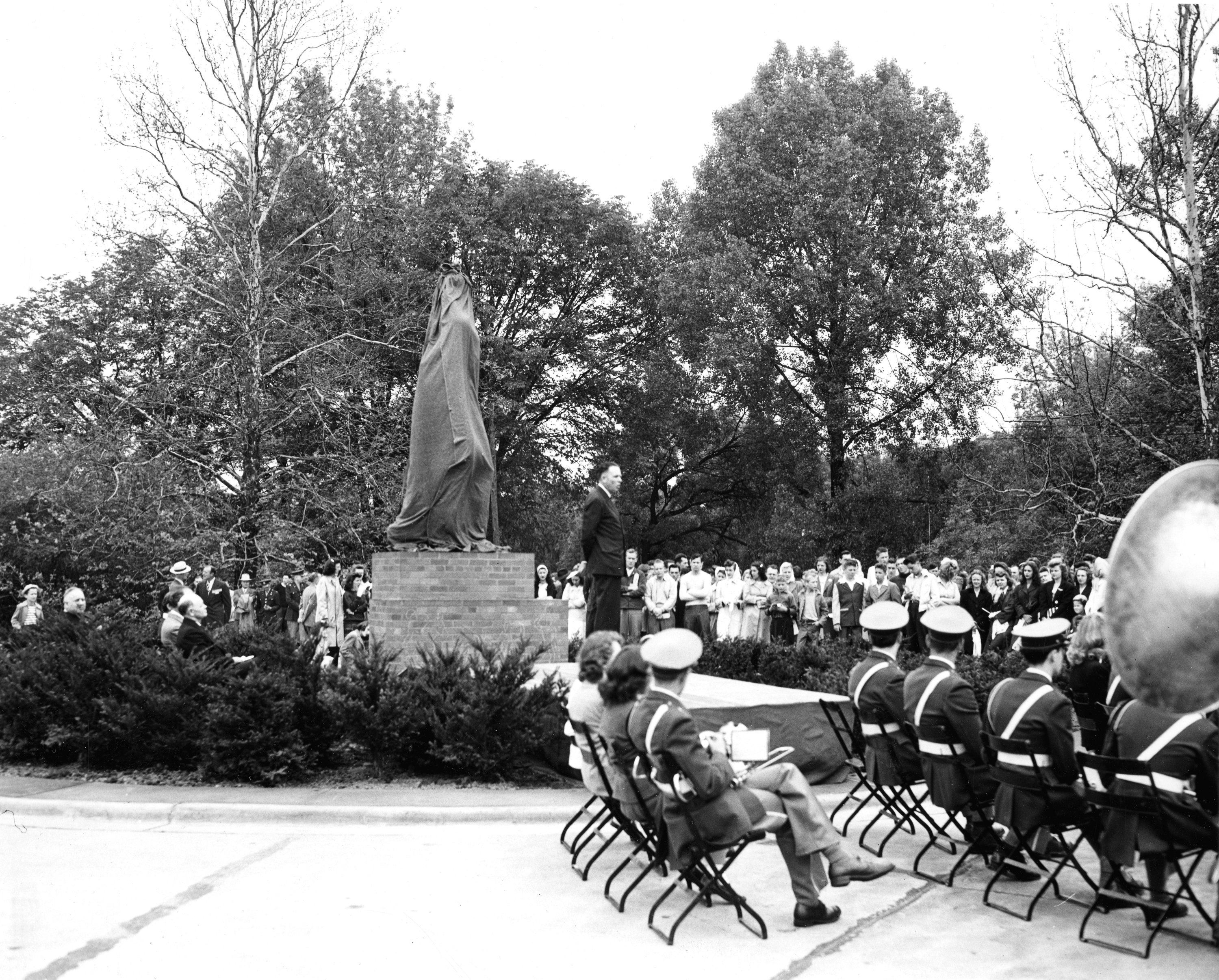 Unveiling Sparty, 1945