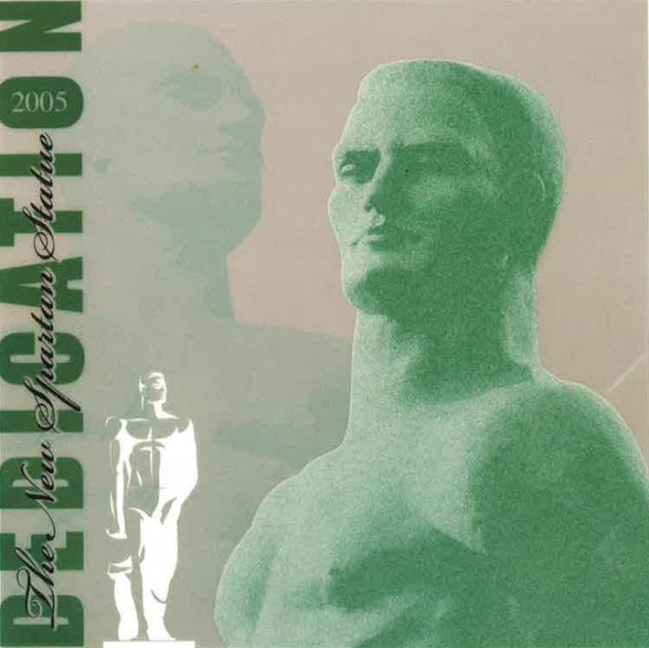 Bronze Sparty Statue Dedication program, 2005