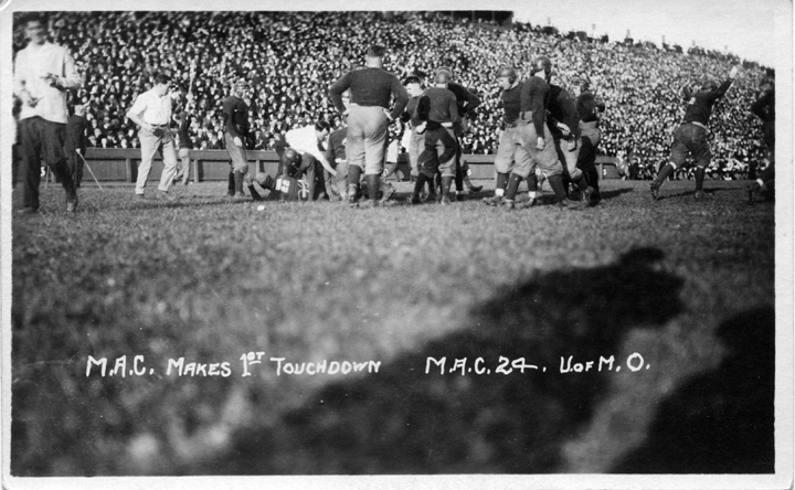 M.A.C. vs. University of Michigan football game, ca. 1915