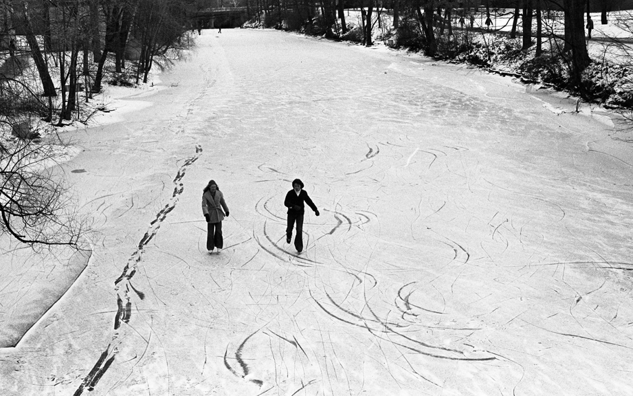 Ice Skating on the Red Cedar River