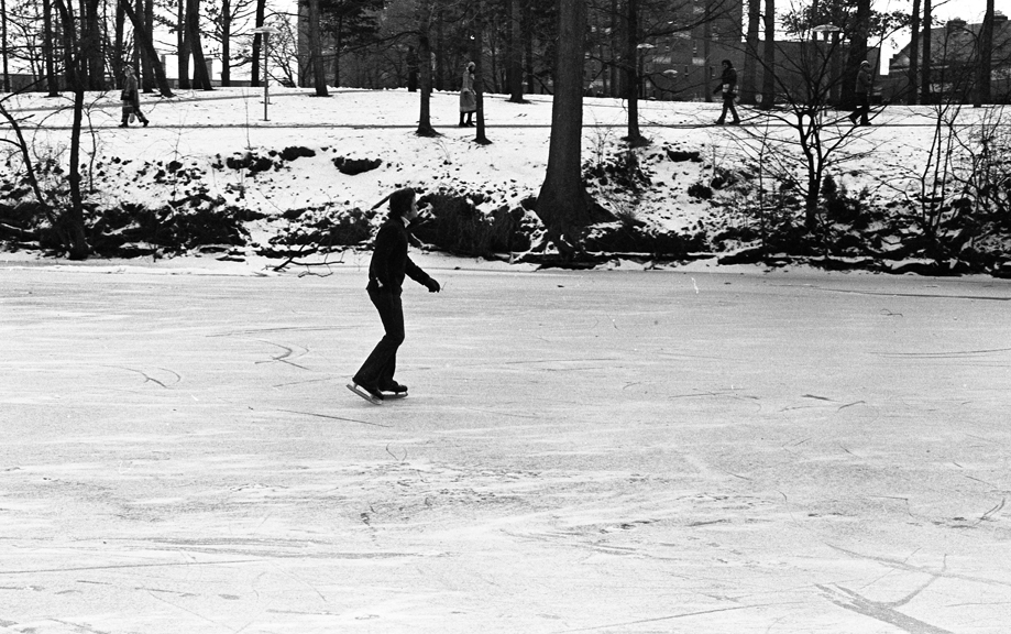 Ice Skating on the Red Cedar River