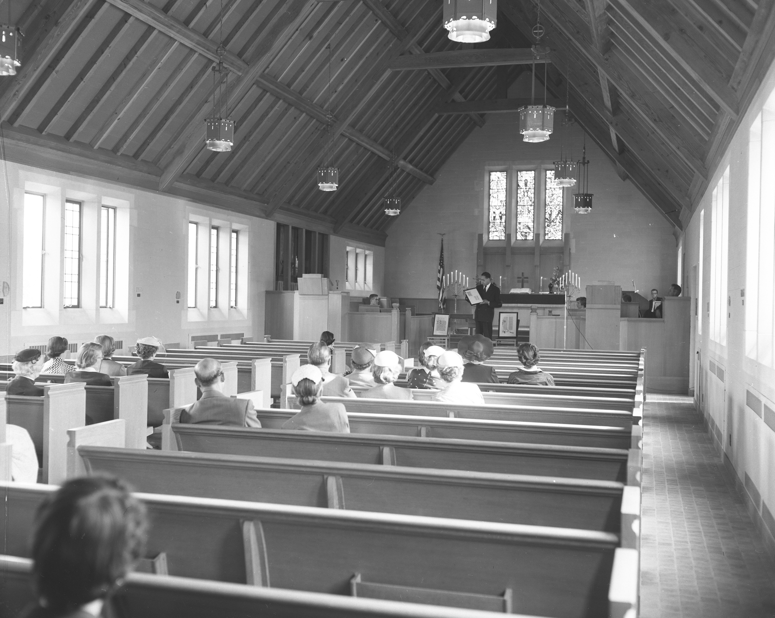 Presentation of Bible Manuscript; May 2, 1955