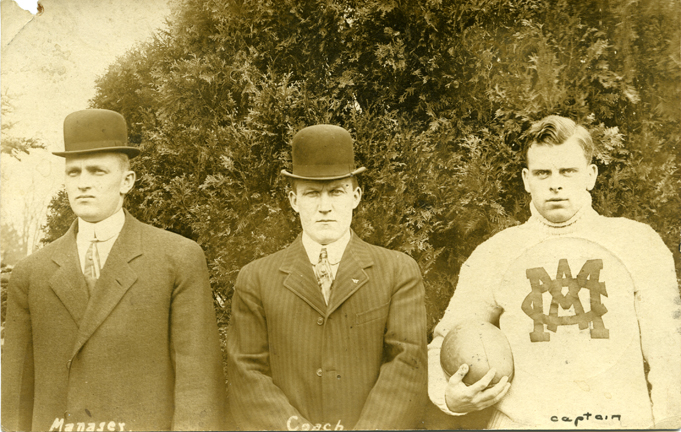M.A.C. football, manager, coach, and captain, 1910