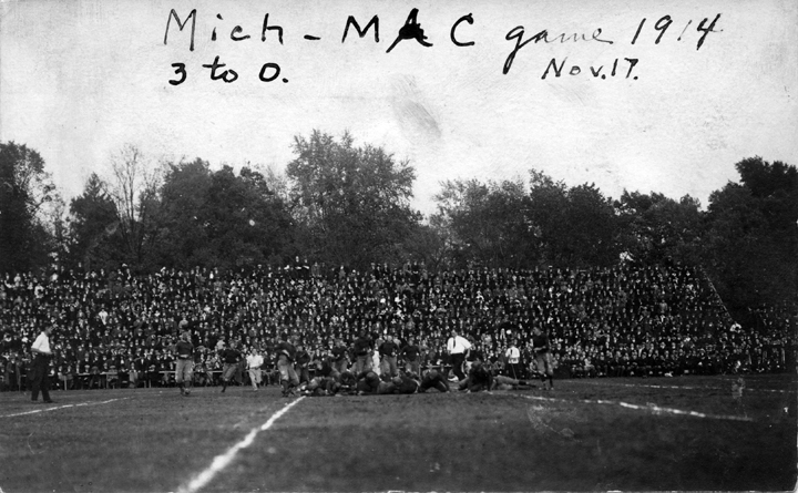 University of Michigan vs. M.A.C. football game, 1914