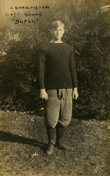 "Dutch" Leonardson, M.A.C. football player