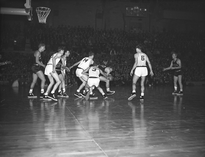 University of Michigan versus Michigan State College Basketball Game