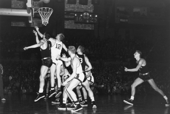 University of Michigan versus Michigan State College Basketball Game