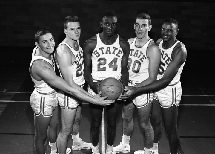Starting Five of Men's Basketball Team, 1958 Starting Five of Men's Basketball Team, 1958