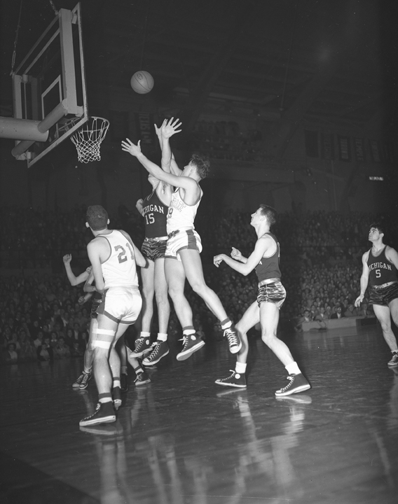 MSC vs. Michigan Basketball Game, March 4, 1952