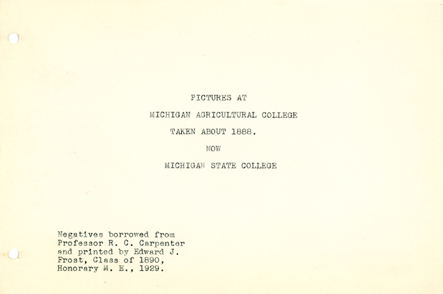 01. Title Page of the Edward J. Frost Album 