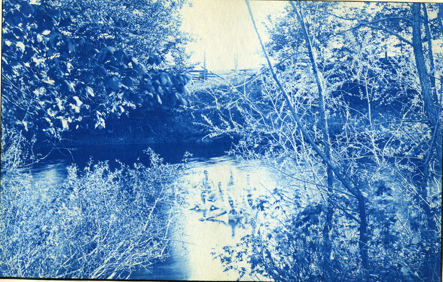 18. People swimming in a river, circa 1888.