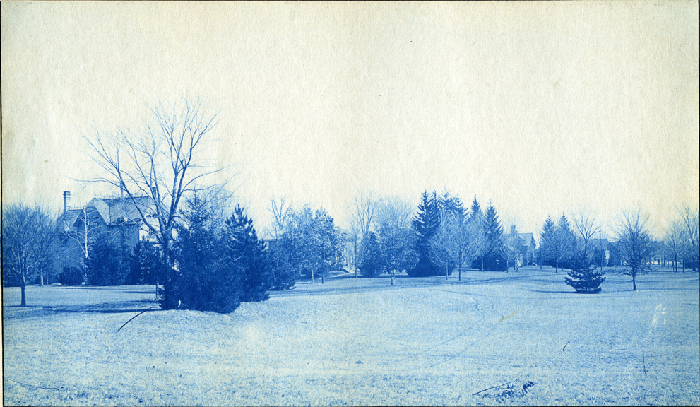 30. Campus grounds and buildings, circa 1888.