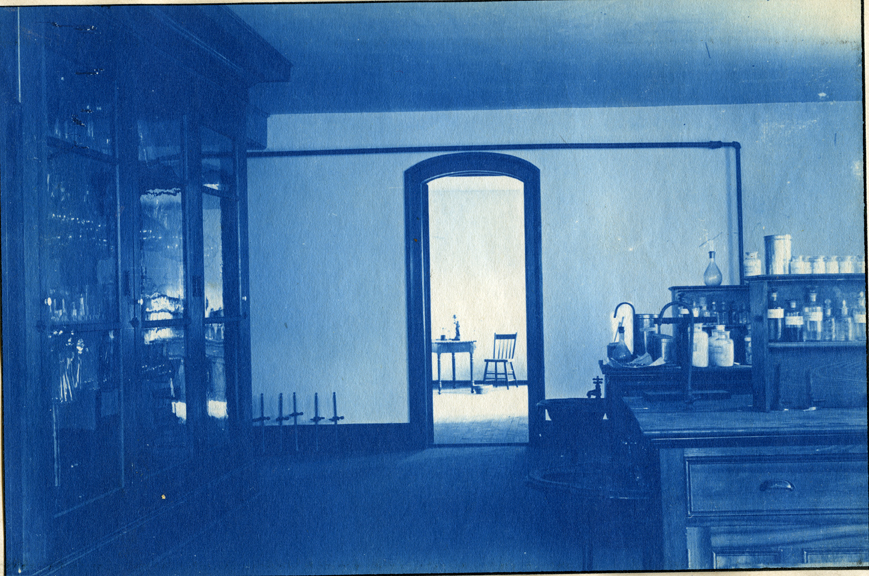 59. Interior of a laboratory classroom, circa 1888.