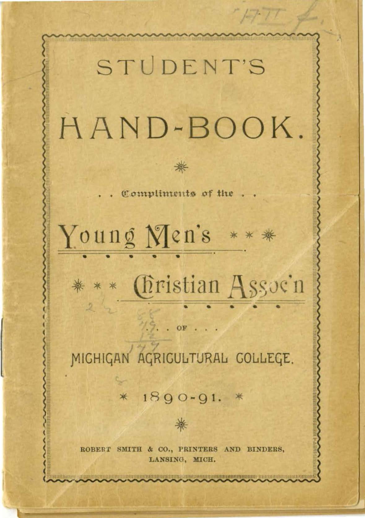 Student Handbook, 1890-1891