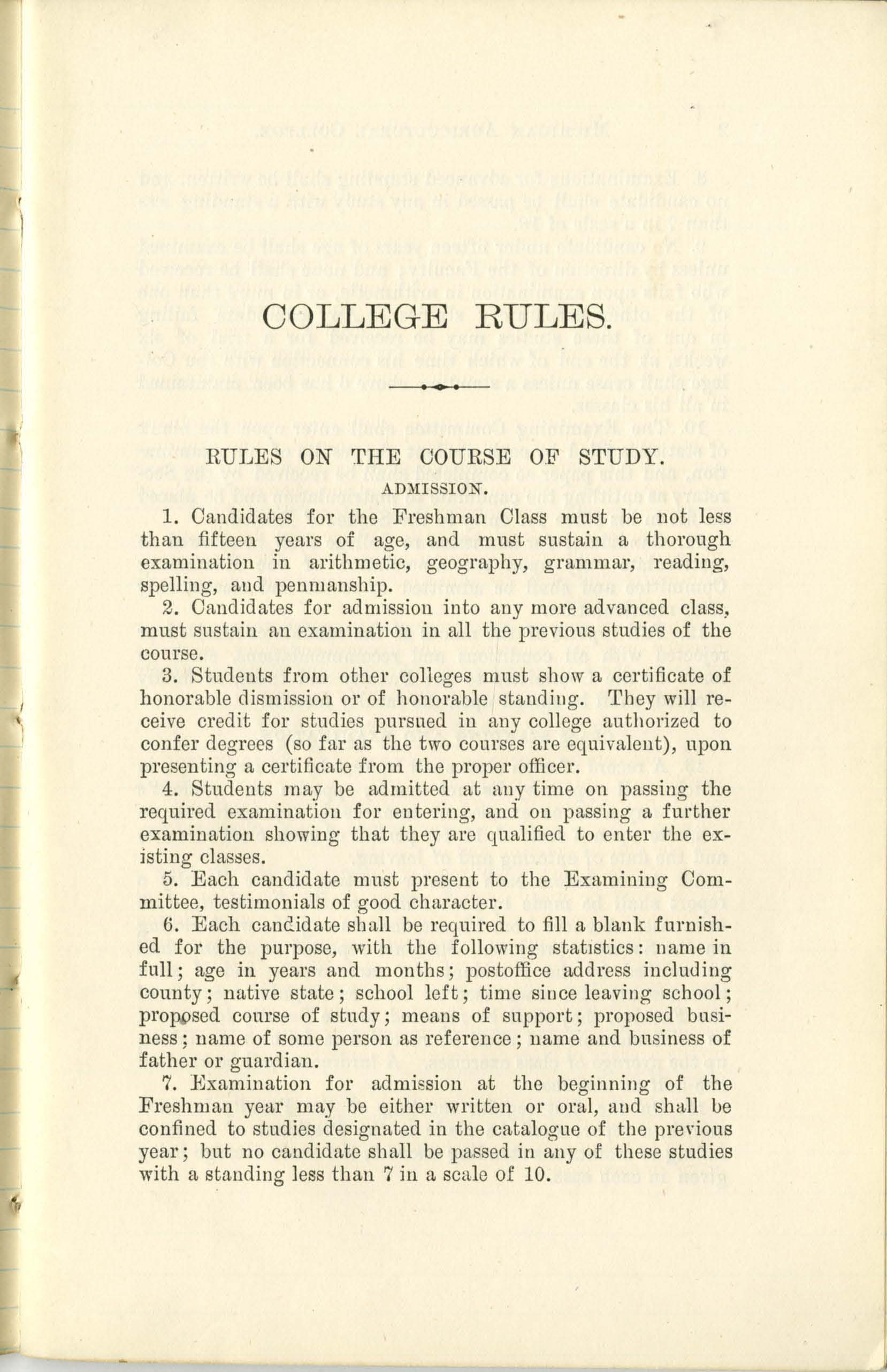 Student Handbooks, 1880-1889