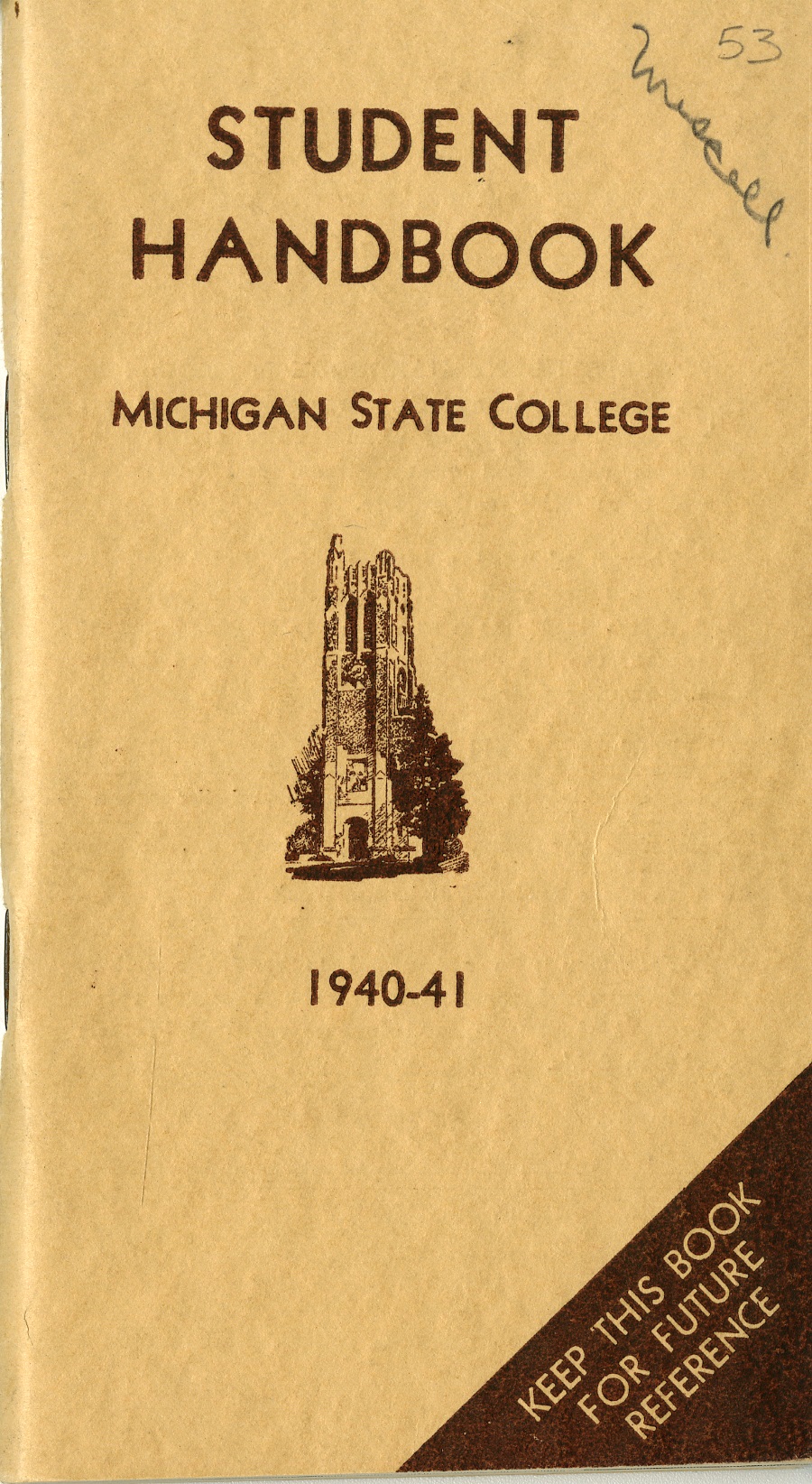 Student Handbook, 1940-1941