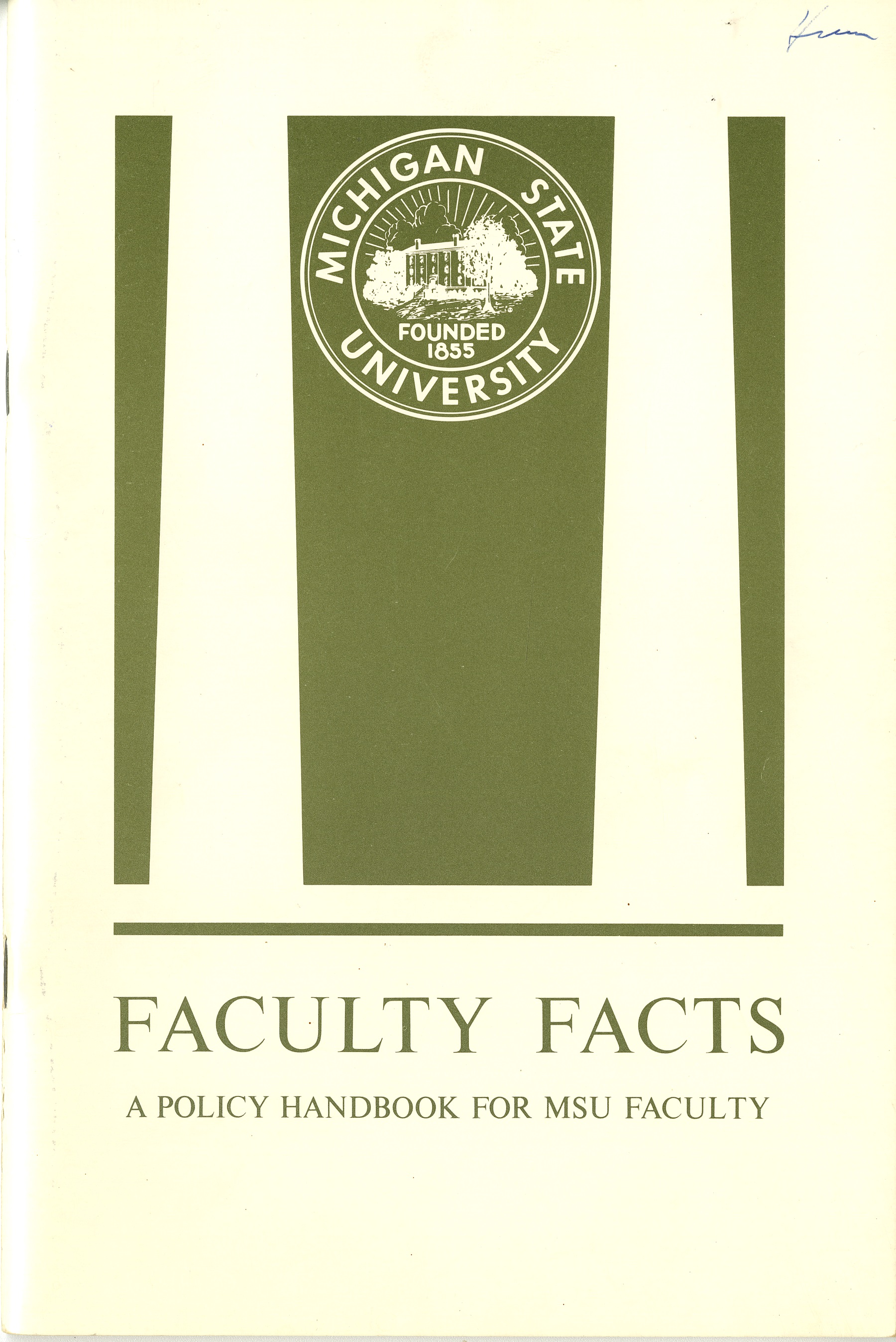 Faculty Handbook, 1966