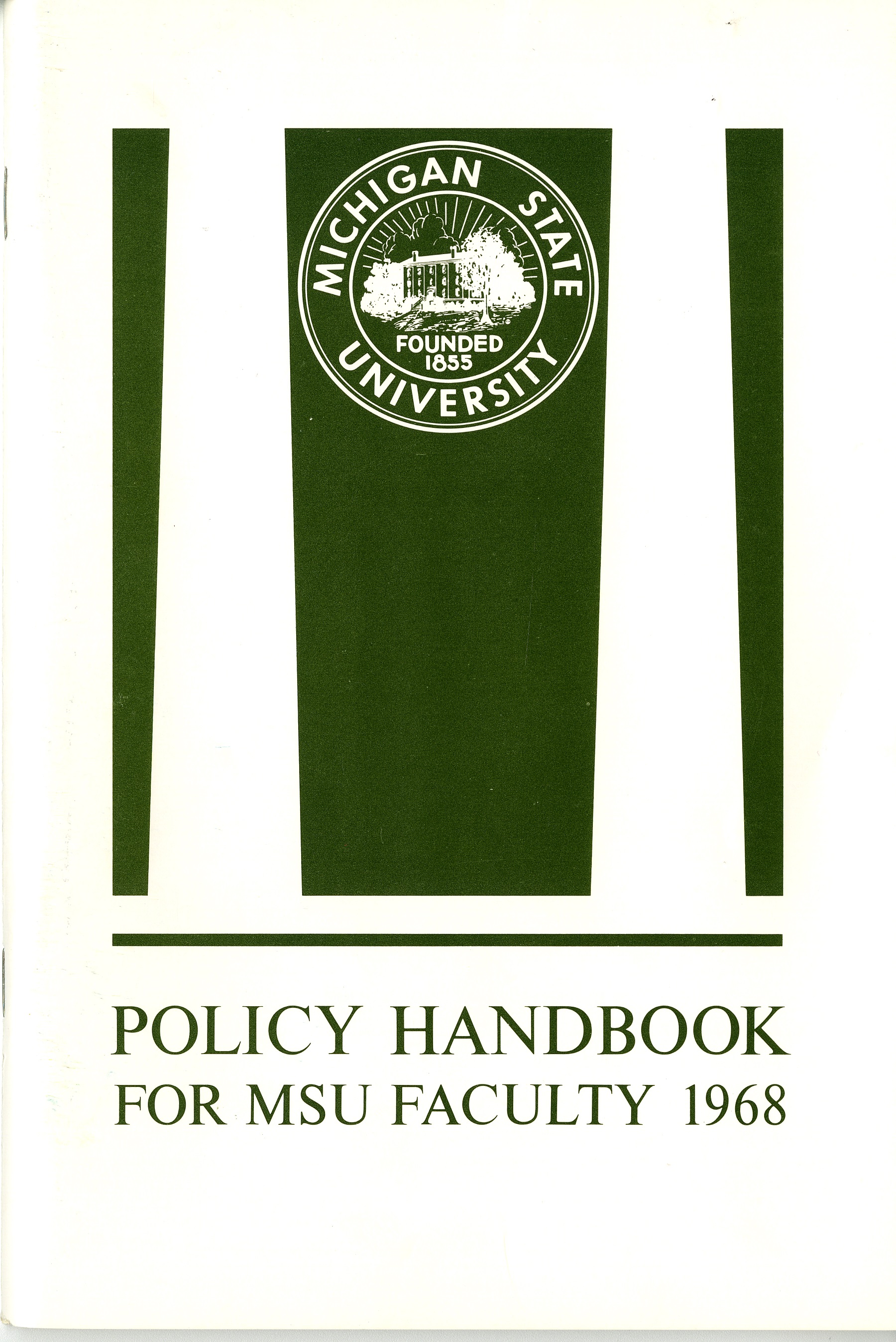 Faculty Handbook, 1968