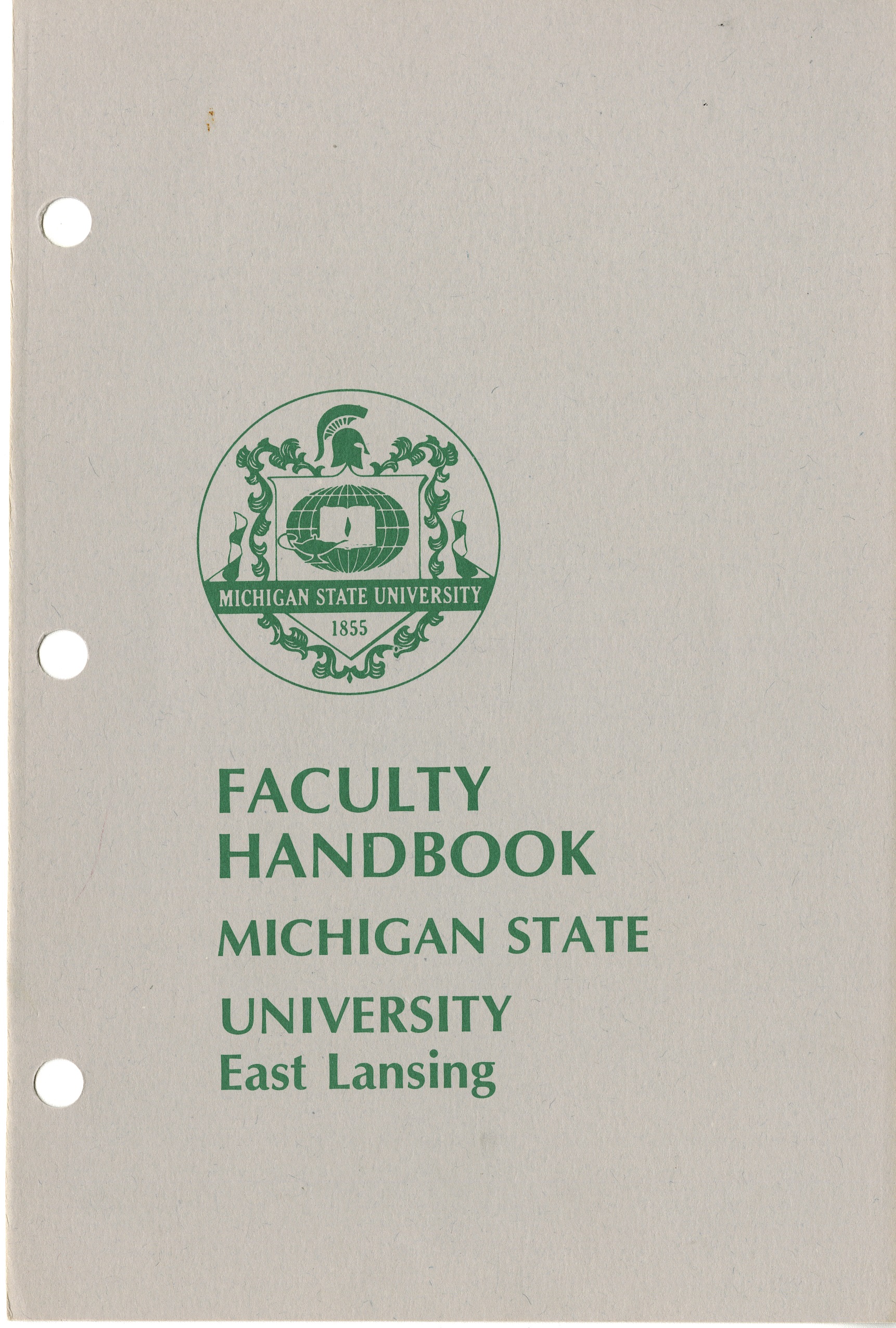 Faculty Handbook, 1981