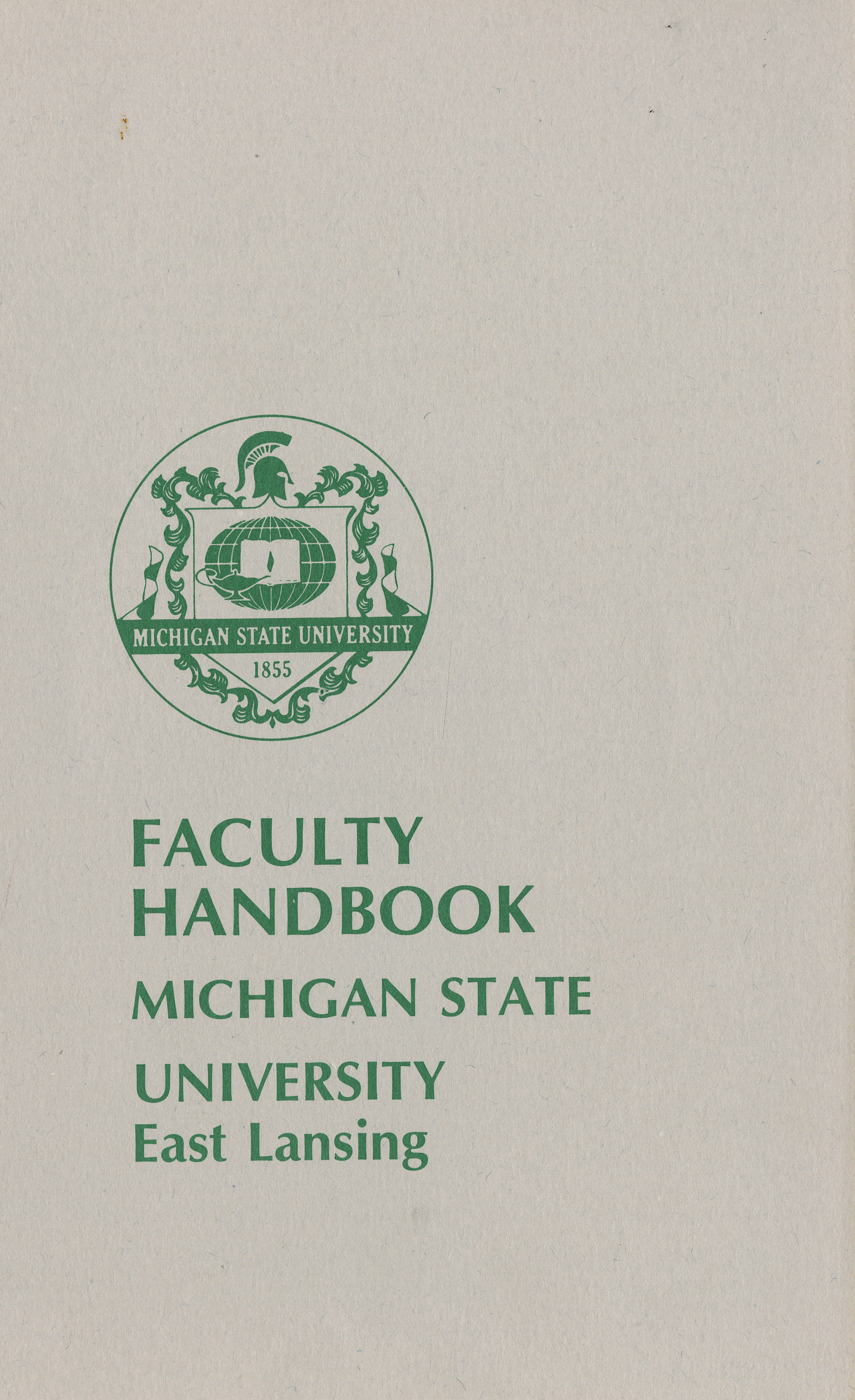 Faculty Handbooks, 1980-1989