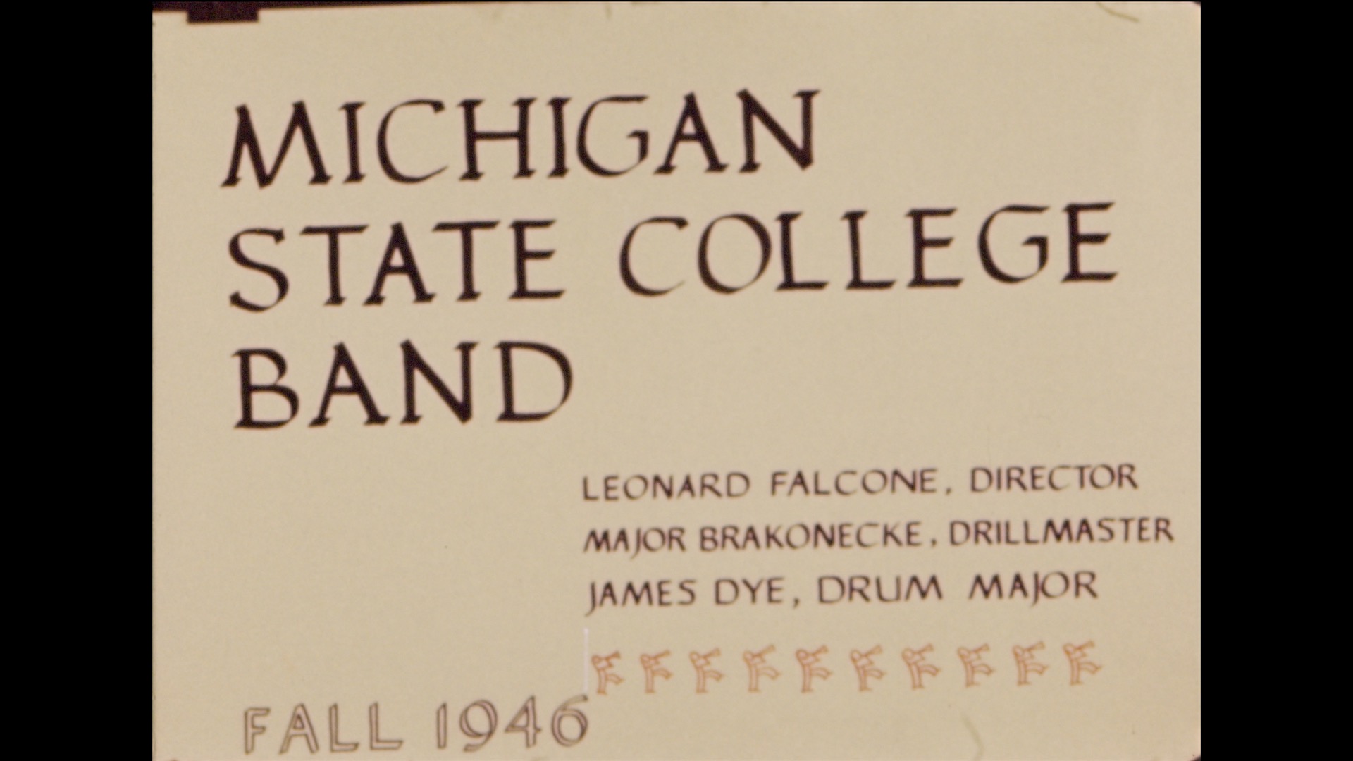 MSC Marching Band, 1946