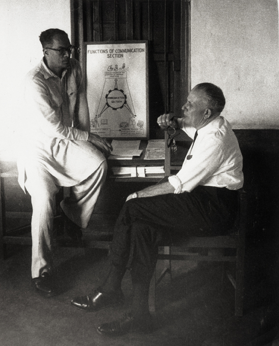 John Hannah meeting with Akhter Hameed Khan, 1961