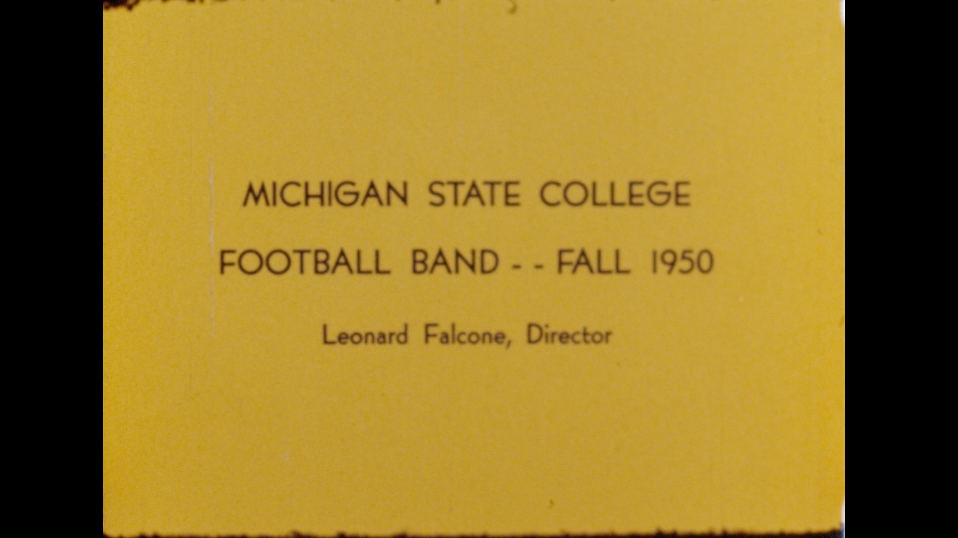 MSC Marching Band, 1950 (part 1 of 2)