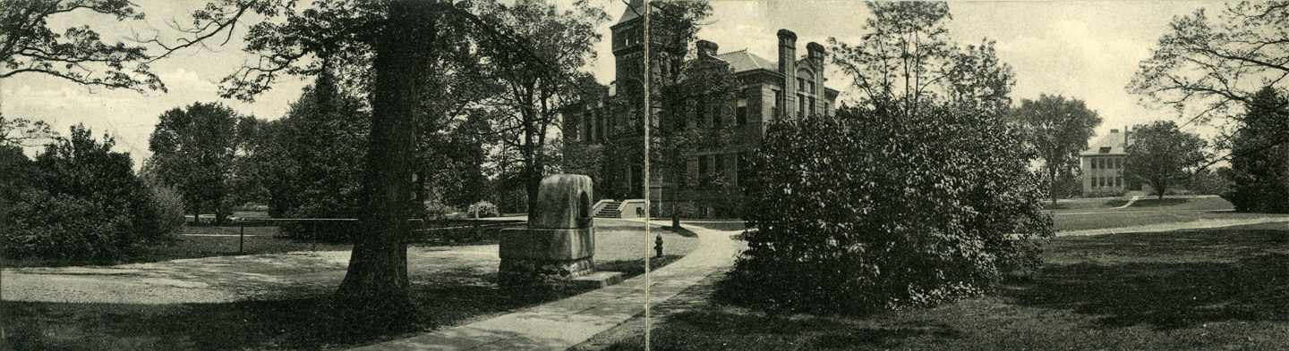 M.A.C. Library (Linton Hall) panorama, ca. 1908