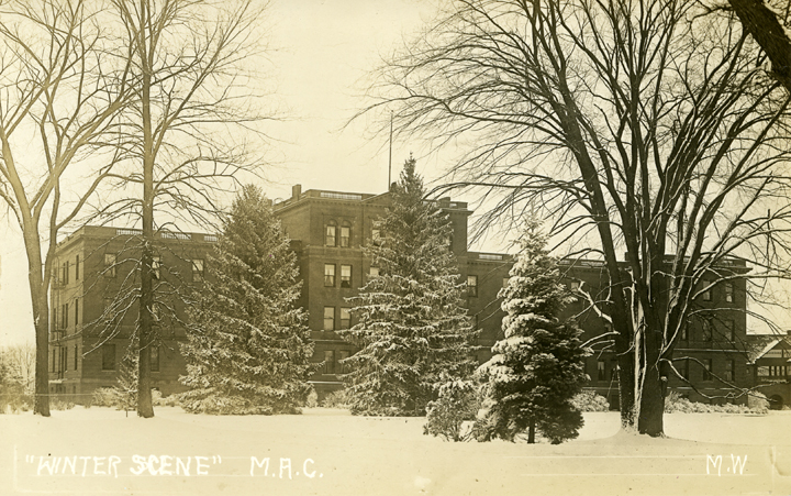 Morrill Hall in winter