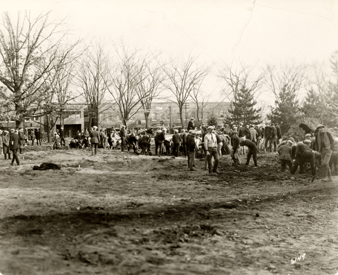 Digging the Union's Foundation, 1923
