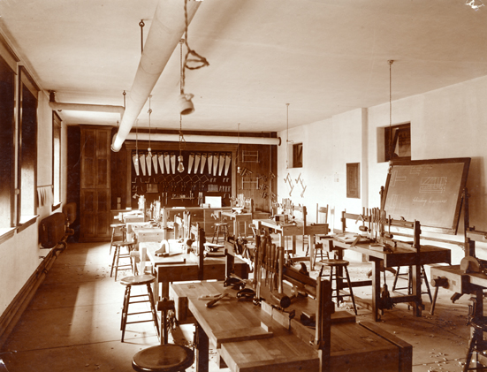 Basement of Morrill Hall, circa 1901