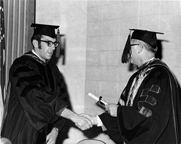 Lance E. Olson receives certificate