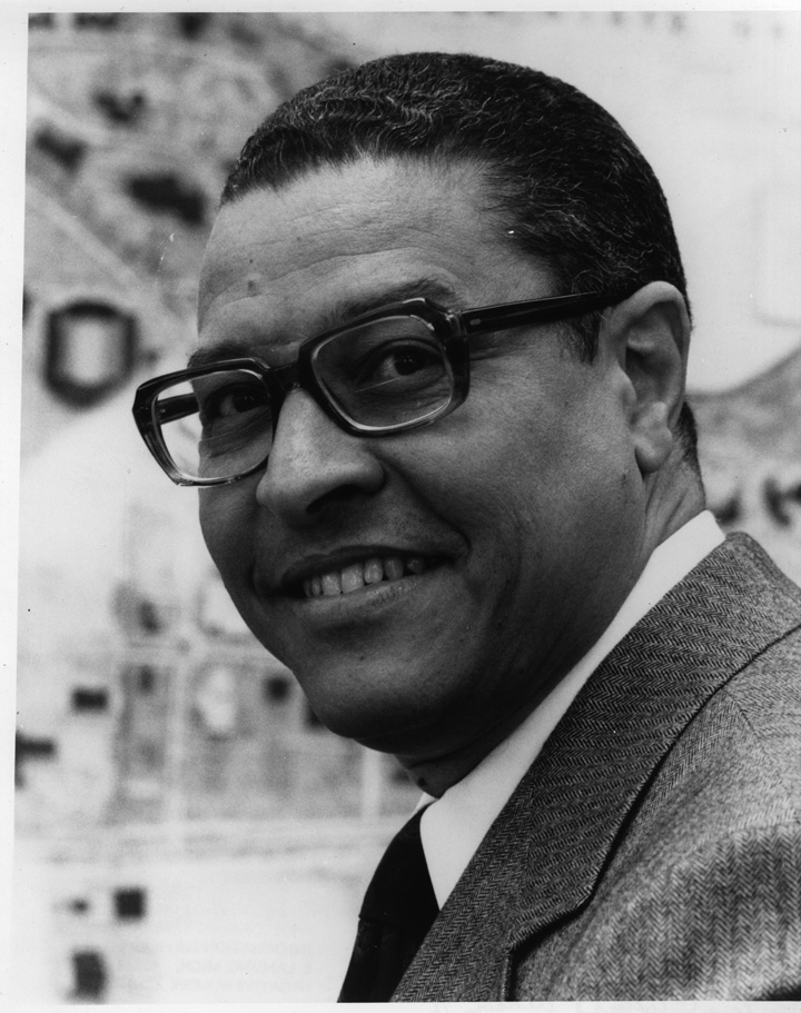 Portrait of Clifton Wharton in 1975
