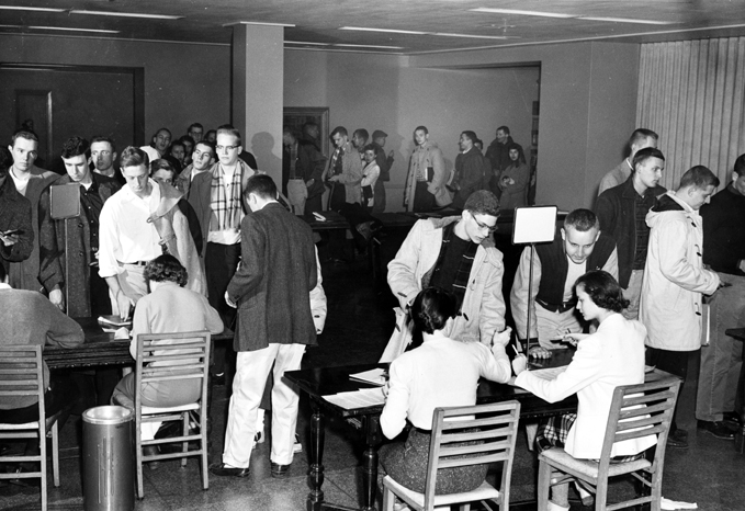 Waiting in Line, circa 1957
