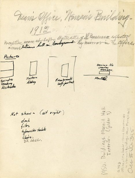 Dean's Office in Morrill Hall, 1912