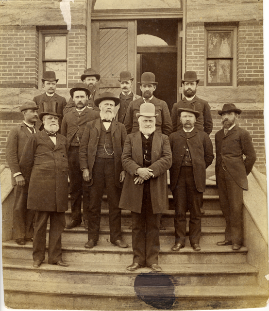 A portrait of MAC faculty, circa 1888