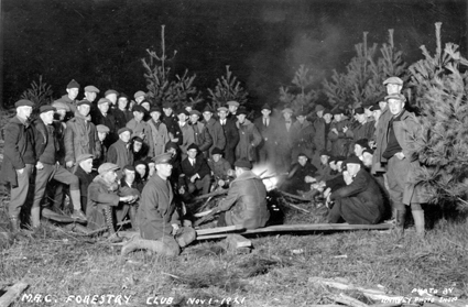 Members of the Forestry Club, 1921