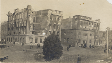 The Engineering Building after the 1916 fire