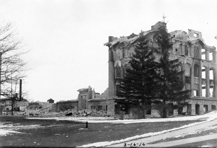 The Engineering Building after the 1916 fire