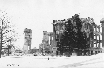 The Engineering Building after the 1916 fire