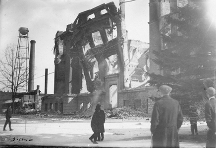 The Engineering Building after the 1916 fire