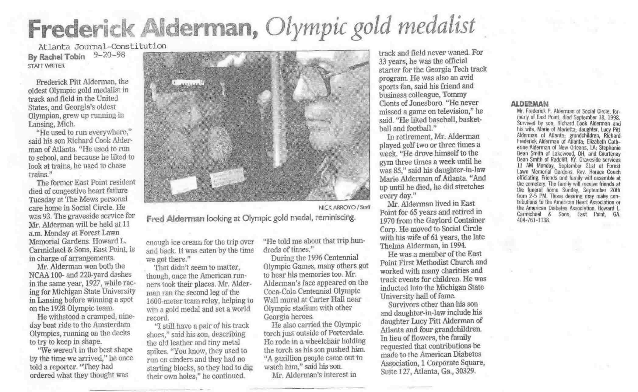 Frederick Alderman Frederick Alderman