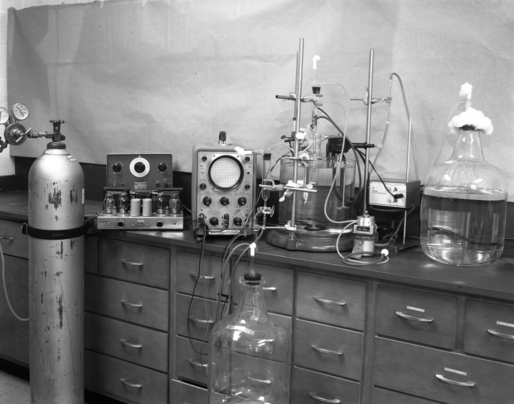 Equipment used by Barnett Rosenberg, 1965
