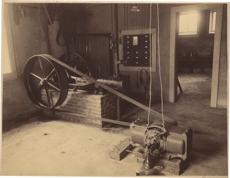 (F)Interior of lighting plant