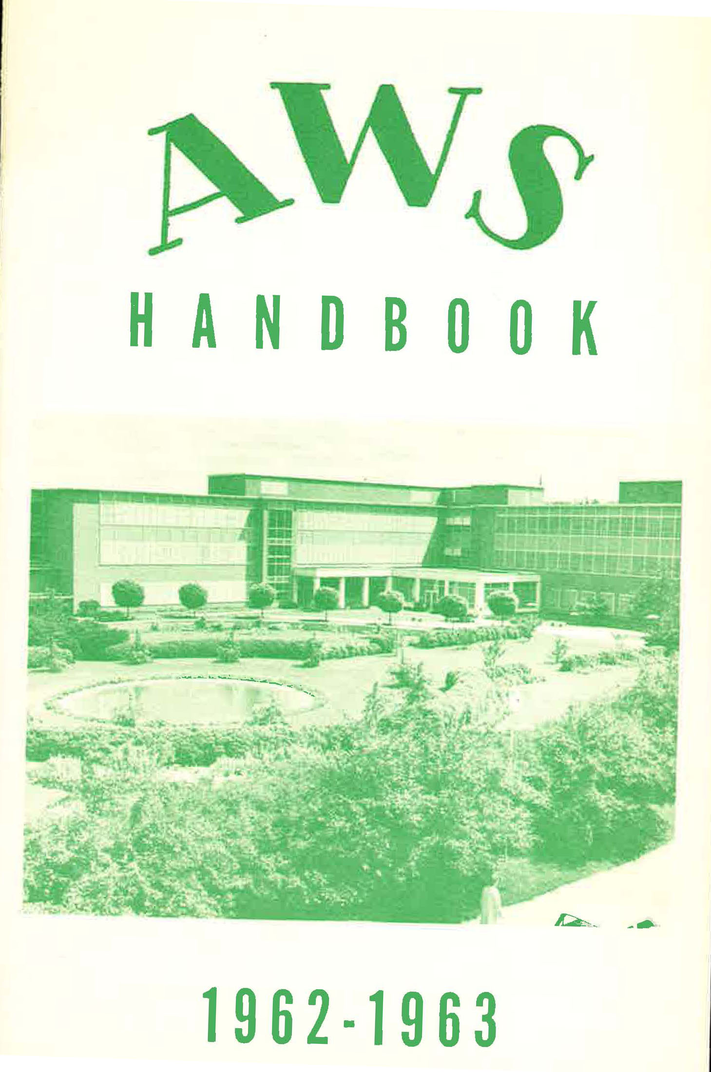 Associated Women Students Handbook, 1962-1963