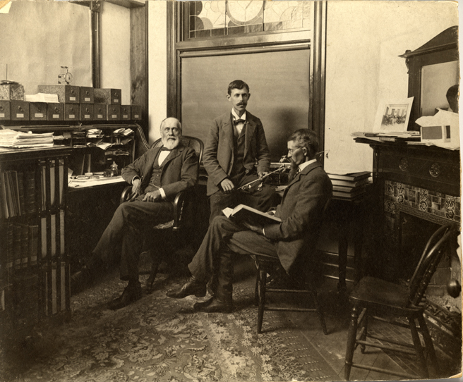 Dr. Beal and students, date unknown
