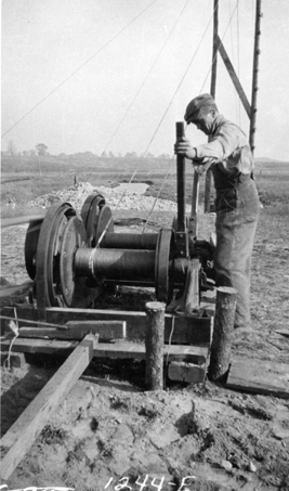 Farm machinery demonstration, date unknown
