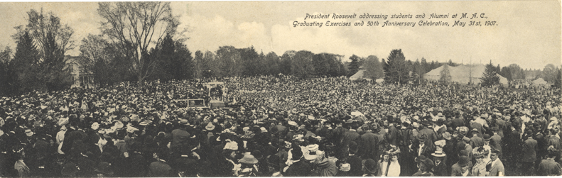 Panorama of Roosevelt's address, 1907